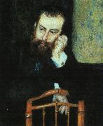 Pierre Renoir Portrait of Alfred Sisley oil painting artist